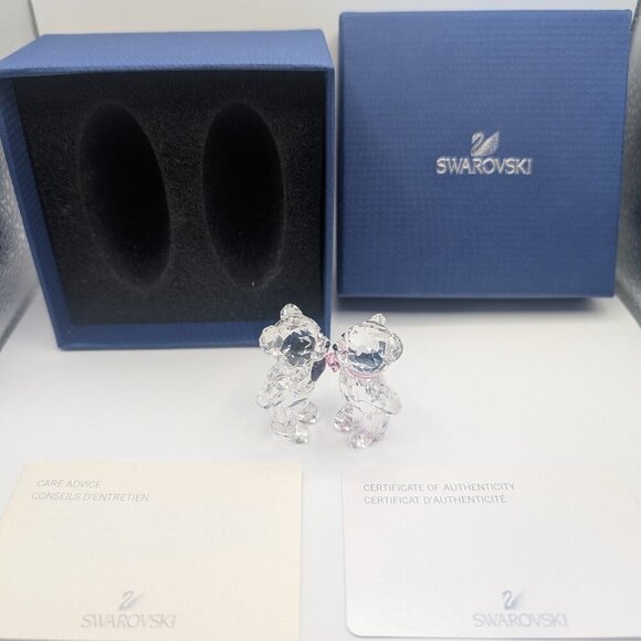 Swarvoski Kris Bear First Kiss valentine anniversary gift wedding crystal - Picture 6 of 7
